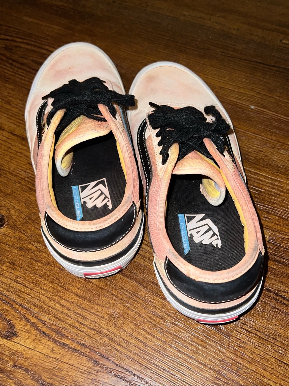 Vans Chima Tie Dye Sneakers Orange Yellow Red Skater Casual Mens Size 8 - Picture 7 of 8